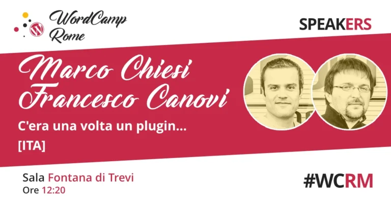 Once upon a time, there was a plugin… — WordCamp Rome 2017